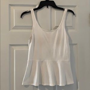 White express peplum top